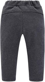 img 3 attached to 👖 Boys' Fleece Pants Tight Fit Casual Warm - Mud Kingdom