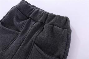 img 1 attached to 👖 Boys' Fleece Pants Tight Fit Casual Warm - Mud Kingdom