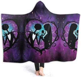 img 4 attached to 🎅 IGBSGFN Christmas Skull Hooded Blanket: Trendy & Cozy Gift for Boys and Girls - 60x50 in