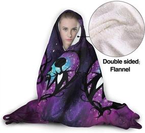 img 1 attached to 🎅 IGBSGFN Christmas Skull Hooded Blanket: Trendy & Cozy Gift for Boys and Girls - 60x50 in