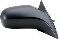 🔍 high-quality passenger side mirror for honda civic coupe dx/vp model - black, non-foldaway, manual remote (not suitable for hybrid models) logo