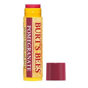 img 3 attached to 🎁 Buy Burt's Bees Lip Balm Stocking Stuffer - Pomegranate, 100% Natural Moisturizing Lip Care Holiday Gift (4 Pack)