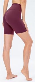 img 1 attached to 🩳 Lavento Women's High Waisted Ultra Soft Workout Yoga Shorts - Naked Feeling Biker Shorts - 5"/6" Inseam