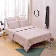 🌙 thxsilk summer silk comforter quilt - 100% silk filling, breathable & washable, ultra soft duvet for king bed, khaki grey color logo