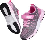 👟 sannax athletic non-slip girls' running sneakers in athletic style logo