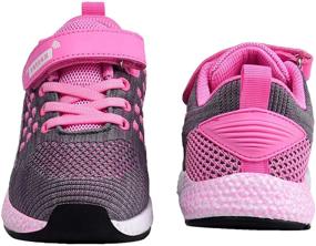 img 2 attached to 👟 SANNAX Athletic Non-Slip Girls' Running Sneakers in Athletic Style