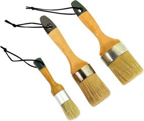 img 3 attached to 🎨 Chalk Paint and Wax Brush Set for Furniture and DIY Projects - Natural Bristles and Wood Handles by Mister Rui: Optimal SEO