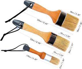 img 2 attached to 🎨 Chalk Paint and Wax Brush Set for Furniture and DIY Projects - Natural Bristles and Wood Handles by Mister Rui: Optimal SEO