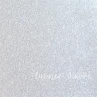 🎨 turner moore edition silver glitter vinyl roll - 12x15 ft transparent adhesive for cricut, silhouette, stickers, decals, scrapbooking logo