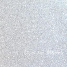 img 4 attached to 🎨 Turner Moore Edition Silver Glitter Vinyl Roll - 12x15 ft Transparent Adhesive for Cricut, Silhouette, Stickers, Decals, Scrapbooking