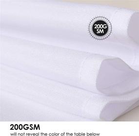 img 1 attached to 🍽️ Durable Rectangle Polyester Tablecloth for Elegant Events Décor