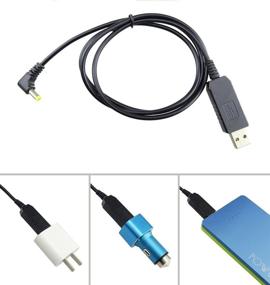 img 2 attached to 🔌 Xfox USB Smart Charger Cable: Convenient Vehicle Charging for Baofeng UV-5R Series (DC 5V Input)