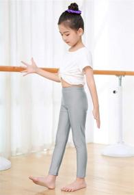 img 1 attached to 👧 Girls' Spandex Stretch Leggings - Flexible, Comfy Length Legging Clothing