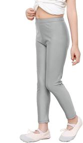 img 4 attached to 👧 Girls' Spandex Stretch Leggings - Flexible, Comfy Length Legging Clothing