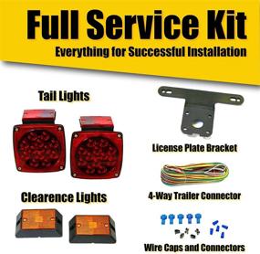 img 2 attached to 🚦 MAXXHAUL 70205 12V Submersible Trailer Light Kit - All LED, Red