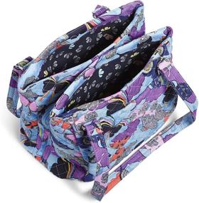 img 2 attached to Stylish and Functional: Discover the Vera Bradley Cotton Multi-Compartment Shoulder Satchel Purse!