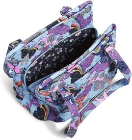 img 1 attached to Stylish and Functional: Discover the Vera Bradley Cotton Multi-Compartment Shoulder Satchel Purse!