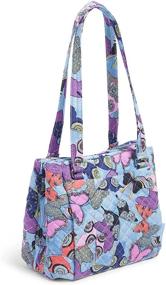 img 3 attached to Stylish and Functional: Discover the Vera Bradley Cotton Multi-Compartment Shoulder Satchel Purse!