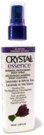 🌿 organic lavender & white tea crystal deodorant essence spray 4oz (pack of 6) logo