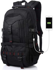 img 4 attached to Tocode Backpack Multi Function Anti Theft Men Black