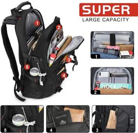 img 2 attached to Tocode Backpack Multi Function Anti Theft Men Black