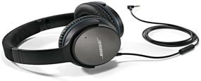 img 4 attached to Bose QuietComfort 25 Acoustic Noise Cancelling Headphones with 3.5mm Wired Connection for Apple Devices - Black