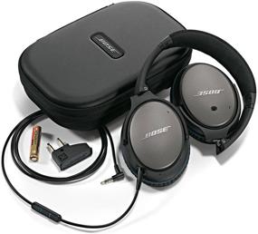 img 1 attached to Bose QuietComfort 25 акустические наушники с активным шумоподавлением и проводным подключением 3,5 мм для устройств Apple - черные.