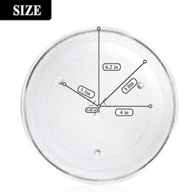 img 2 attached to 🍽️ 12.5-Inch DE74-20015G Microwave Glass Turntable Plate Replacement by AMI PARTS for Samsung - Replaces DE74-20015F