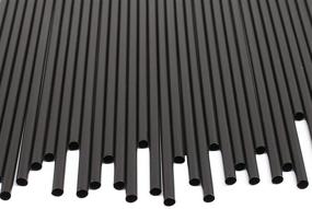 img 1 attached to 🥤 10-Inch Tall Black Disposable Tumbler Straws (Pack of 250)