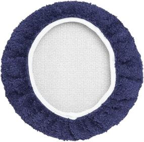 img 2 attached to 🚽 InterDesign Navy Spa Toilet Lid Cover - Microfiber Polyester, iDesign