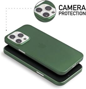 img 2 attached to 📱 totallee Thin iPhone 13 Pro Case - Ultra Slim Green Cover for Apple iPhone 13 Pro (2021)