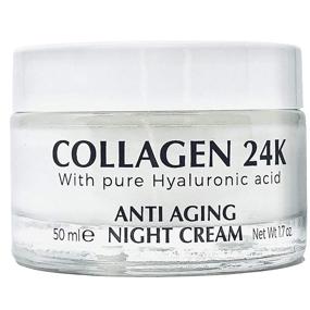 img 4 attached to 💆 Delfanti Milano Collagen 24K Anti-Aging Night Cream - Pure Hyaluronic Acid - Made in Italy