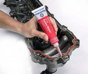 img 1 attached to 🔴 Permatex 81160 High-Temp Red RTV Silicone Gasket: Reliable 3 oz Solution