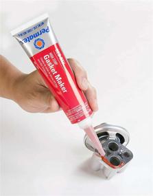 img 2 attached to 🔴 Permatex 81160 High-Temp Red RTV Silicone Gasket: Reliable 3 oz Solution