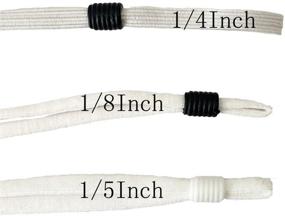 img 1 attached to Cord Locks Silicone Toggles for Drawstrings Elastic Rope - 100PCS (White and Black)