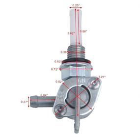 img 2 attached to ⛽️ High-Quality Fuel Shut Off Valve Switch for Generator Fuel Tank 28-1783-V, Pack of 2 – M10 x 1.25 Threads Included