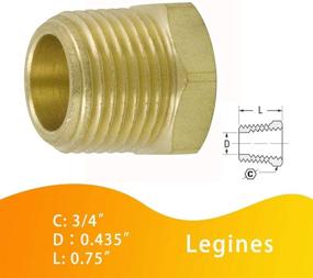 img 1 attached to Legines Brass Fitting Bushing Female