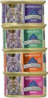 🐱 blue buffalo wilderness grain-free cat food variety pack - salmon, duck, turkey, and chicken flavors logo