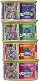 img 2 attached to 🐱 Blue Buffalo Wilderness Grain-Free Cat Food Variety Pack - Salmon, Duck, Turkey, and Chicken Flavors