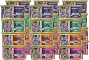 img 1 attached to 🐱 Blue Buffalo Wilderness Grain-Free Cat Food Variety Pack - Salmon, Duck, Turkey, and Chicken Flavors