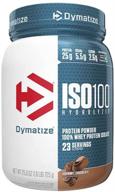 🍫 dymatize iso 100 gourmet chocolate hydrolyzed whey protein isolate - 1.6 lbs logo
