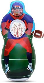 img 2 attached to 🎯 Inflatable Dual-Sided Football Baseball Target: Perfect for Sports Enthusiasts!
