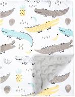 blanket backing crocodile animals receiving logo