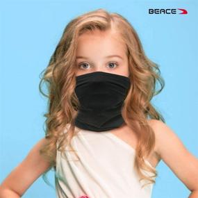 img 3 attached to Fun and Protective BEACE Kids Neck Gaiter Face Mask Bandanas for Boys, Girls, and Youth