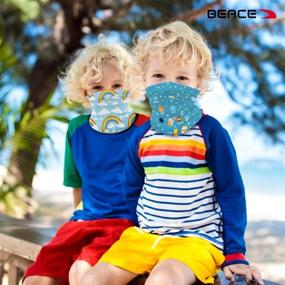 img 2 attached to Fun and Protective BEACE Kids Neck Gaiter Face Mask Bandanas for Boys, Girls, and Youth