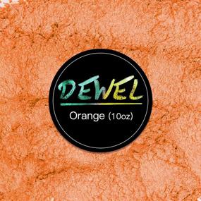 img 3 attached to 🎨 10oz Orange Premium Mica Powder for Epoxy Resin - DEWEL Pigment Powder with Glitter for Slime, Candle, Bath Bomb, Nail Art, Eyeshadow, Soap, Painting