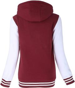 img 2 attached to Womens School Hooded Baseball Sports