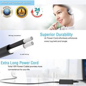 img 2 attached to UL Listed AC Charger for ASUS UX310U Series: Power Adapter for UX310UQ, UX310UA, UX310 ZenBook 13.3 Inch Full HD Laptop