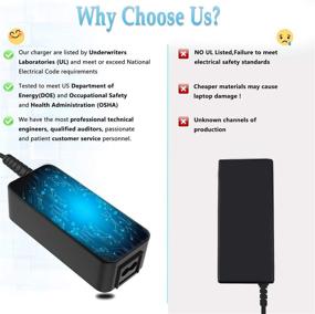 img 1 attached to UL Listed AC Charger for ASUS UX310U Series: Power Adapter for UX310UQ, UX310UA, UX310 ZenBook 13.3 Inch Full HD Laptop