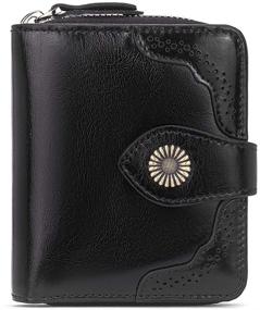 img 4 attached to 🦚 BOSTANTEN Leather Wallets Blocking Peacock: Stylish Women's Handbags & Wallets for Enhanced Security